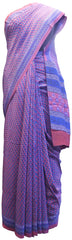 Multicolor Designer Wedding Partywear Pure Crepe Hand Brush Reprinted Kolkata Saree Sari RP122