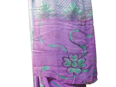 Multicolor Designer Wedding Partywear Pure Crepe Hand Brush Reprinted Kolkata Saree Sari RP127