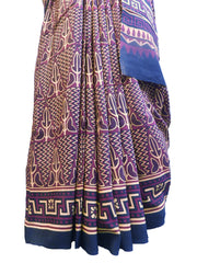 Multicolor Designer Wedding Partywear Pure Crepe Hand Brush Reprinted Kolkata Saree Sari RP130