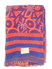 Multicolor Designer Wedding Partywear Pure Crepe Hand Brush Reprinted Kolkata Saree Sari RP134