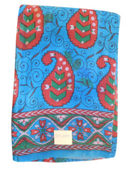 Multicolor Designer Wedding Partywear Pure Crepe Hand Brush Reprinted Kolkata Saree Sari RP157