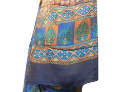 Multicolor Designer Wedding Partywear Pure Crepe Hand Brush Reprinted Kolkata Saree Sari RP159