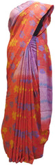Multicolor Designer Wedding Partywear Pure Crepe Hand Brush Reprinted Kolkata Saree Sari RP16