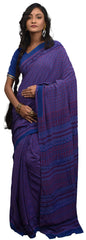 Multicolor Designer Wedding Partywear Pure Crepe Hand Brush Reprinted Kolkata Saree Sari RP200
