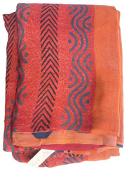 Multicolor Designer Wedding Partywear Pure Crepe Hand Brush Reprinted Kolkata Saree Sari RP202