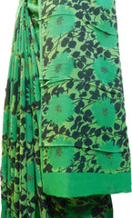 Multicolor Designer Wedding Partywear Pure Crepe Hand Brush Reprinted Kolkata Saree Sari With Blouse Piece  RP270