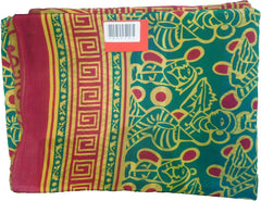Multicolor Designer Wedding Partywear Pure Crepe Hand Brush Reprinted Kolkata Saree Sari With Blouse Piece  RP276