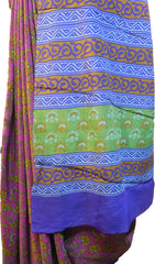 Multicolor Designer Wedding Partywear Pure Crepe Hand Brush Reprinted Kolkata Saree Sari With Blouse Piece  RP278