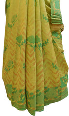 Multicolor Designer Wedding Partywear Pure Crepe Hand Brush Reprinted Kolkata Saree Sari RP28