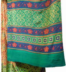 SMSAREE Multi Color Designer Wedding Partywear Pure Crepe Hand Brush Print Hand Embroidery Work Bridal Saree Sari With Blouse Piece RP356