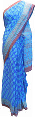 SMSAREE Multi Color Designer Wedding Partywear Pure Crepe Hand Brush Print Hand Embroidery Work Bridal Saree Sari With Blouse Piece RP365