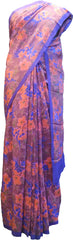 SMSAREE Multi Color Designer Wedding Partywear Pure Crepe Hand Brush Print Hand Embroidery Work Bridal Saree Sari With Blouse Piece RP379