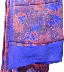 SMSAREE Multi Color Designer Wedding Partywear Pure Crepe Hand Brush Print Hand Embroidery Work Bridal Saree Sari With Blouse Piece RP379