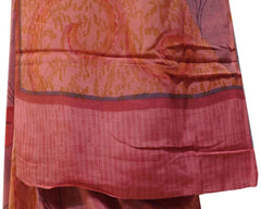 Multicolor Designer Wedding Partywear Pure Crepe Hand Brush Reprinted Kolkata Saree Sari RP61