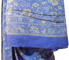 Multicolor Designer Wedding Partywear Pure Crepe Hand Brush Reprinted Kolkata Saree Sari RP62