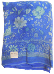 Multicolor Designer Wedding Partywear Pure Crepe Hand Brush Reprinted Kolkata Saree Sari RP62