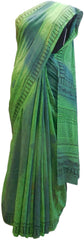 Multicolor Designer Wedding Partywear Pure Crepe Hand Brush Reprinted Kolkata Saree Sari RP68