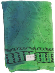 Multicolor Designer Wedding Partywear Pure Crepe Hand Brush Reprinted Kolkata Saree Sari RP68