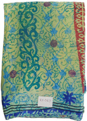 Multicolor Designer Wedding Partywear Pure Crepe Hand Brush Reprinted Kolkata Saree Sari RP69