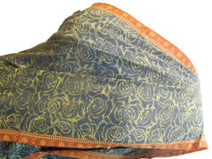 Multicolor Designer Wedding Partywear Pure Crepe Hand Brush Reprinted Kolkata Saree Sari RP72