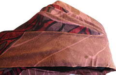 Multicolor Designer Wedding Partywear Pure Crepe Hand Brush Reprinted Kolkata Saree Sari RP77