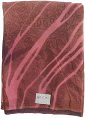 Multicolor Designer Wedding Partywear Pure Crepe Hand Brush Reprinted Kolkata Saree Sari RP77