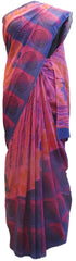 Multicolor Designer Wedding Partywear Pure Crepe Hand Brush Reprinted Kolkata Saree Sari RP80