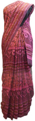 Multicolor Designer Wedding Partywear Pure Crepe Hand Brush Reprinted Kolkata Saree Sari RP88