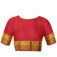 Golden Red Designer Wedding Partywear Silk Zari Thread Work Stone Hand Embroidery Work Bridal Saree Sari With Blouse Piece F595