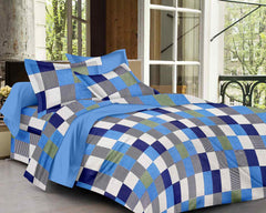 Multicolour Pure Cotton Double Bed Printed Bedsheet