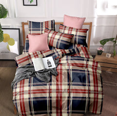 Multi-Colour Poly-Cotton Double Bed Printed Bedsheet