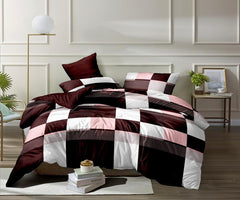 Multi-Colour Poly-Cotton Double Bed Printed Bedsheet