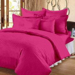 Pink Pure Cotton Double Bed Bedsheet