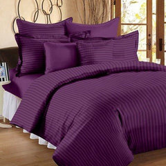 Purple Pure Cotton Double Bed Bedsheet