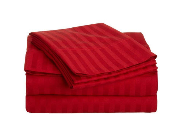 Red Pure Cotton Double Bed Bedsheet
