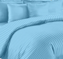 Sky Blue Pure Cotton Double Bed Bedsheet