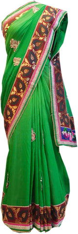 Green  Designer Saree