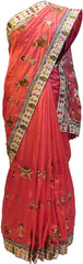Red Designer Silk Saree