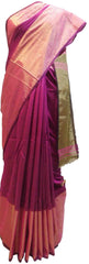Wine Designer Wedding Partywear Pure Handloom Bengal Bangali Cotton Kolkata Saree Sari E124