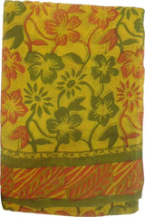 SMSAREE Multi Color Designer Wedding Partywear Pure Crepe Hand Brush Reprinted Saree Sari With Blouse Piece RP23
