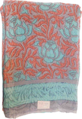 SMSAREE Multi Color Designer Wedding Partywear Pure Crepe Hand Brush Reprinted Saree Sari With Blouse Piece RP48
