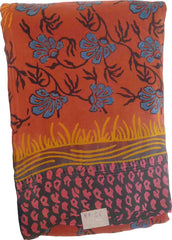 SMSAREE Multi Color Designer Wedding Partywear Pure Crepe Hand Brush Reprinted Saree Sari With Blouse Piece RP56