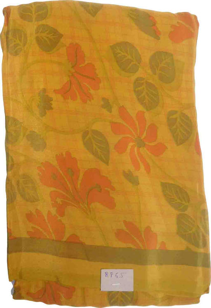 SMSAREE Multi Color Designer Wedding Partywear Pure Crepe Hand Brush Reprinted Saree Sari With Blouse Piece RP65