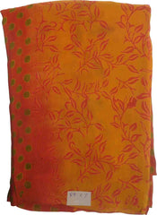 SMSAREE Multi Color Designer Wedding Partywear Pure Crepe Hand Brush Reprinted Saree Sari With Blouse Piece RP67