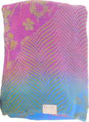 SMSAREE Multi Color Designer Wedding Partywear Pure Crepe Hand Brush Reprinted Saree Sari With Blouse Piece RP74