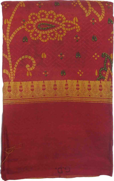 SMSAREE Multi Color Designer Wedding Partywear Pure Silk Hand Brush Reprinted Saree Sari With Blouse Piece SL1