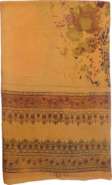 SMSAREE Multi Color Designer Wedding Partywear Pure Silk Hand Brush Reprinted Saree Sari With Blouse Piece SL31